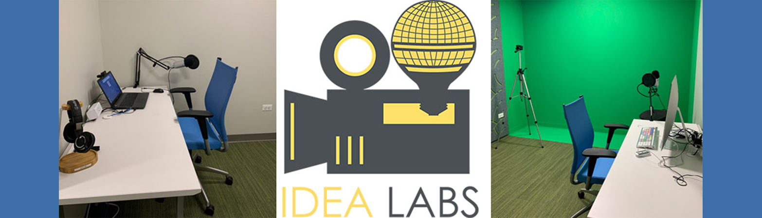 IDEA Lab logo and rooms
